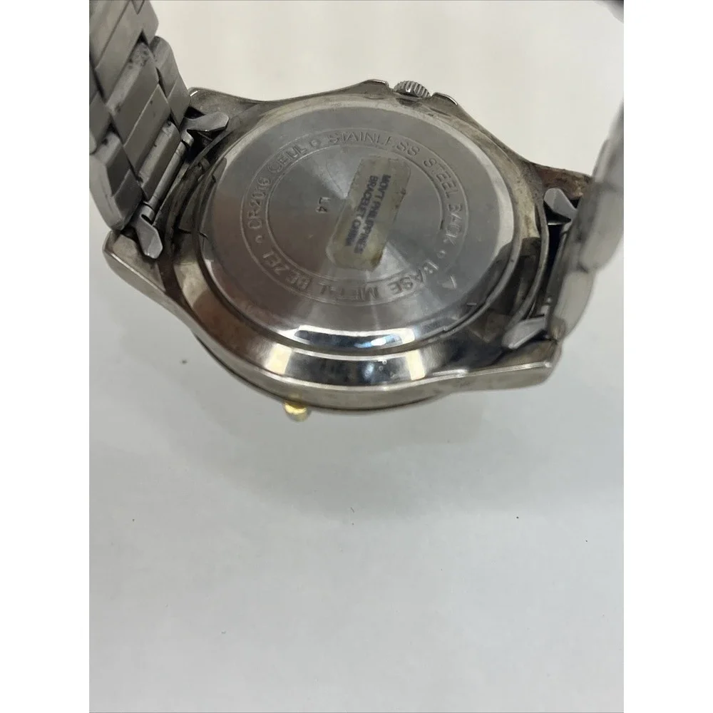Acqua Men's Quartz‎ Watch 40mm Case Two Tone Band- New Battery